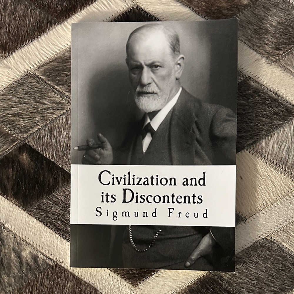 Civilization and its Discontents by Sigmund Freud — Black & White Cover